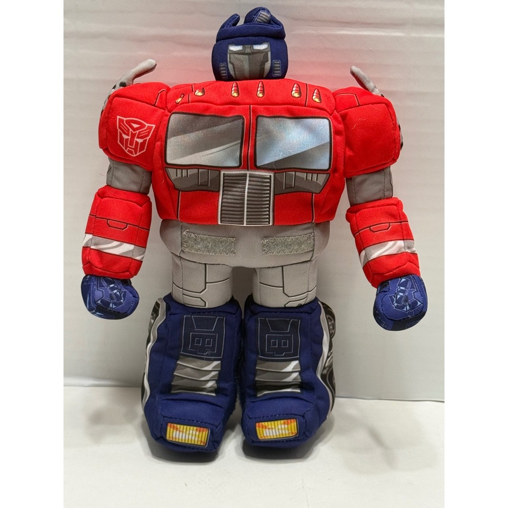 Hasbro Transformers Optimus Prime 2006 Plush Reversable Toy 11"